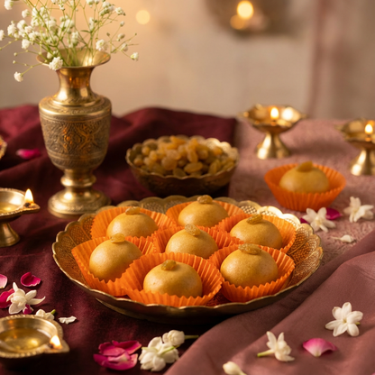 Fresh besan laddu by Kaashi Foods — made with pure desi ghee