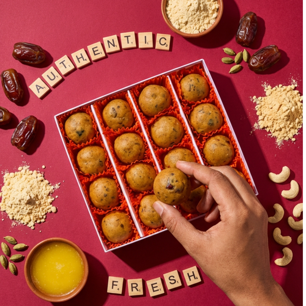 Guilt-free besan laddu