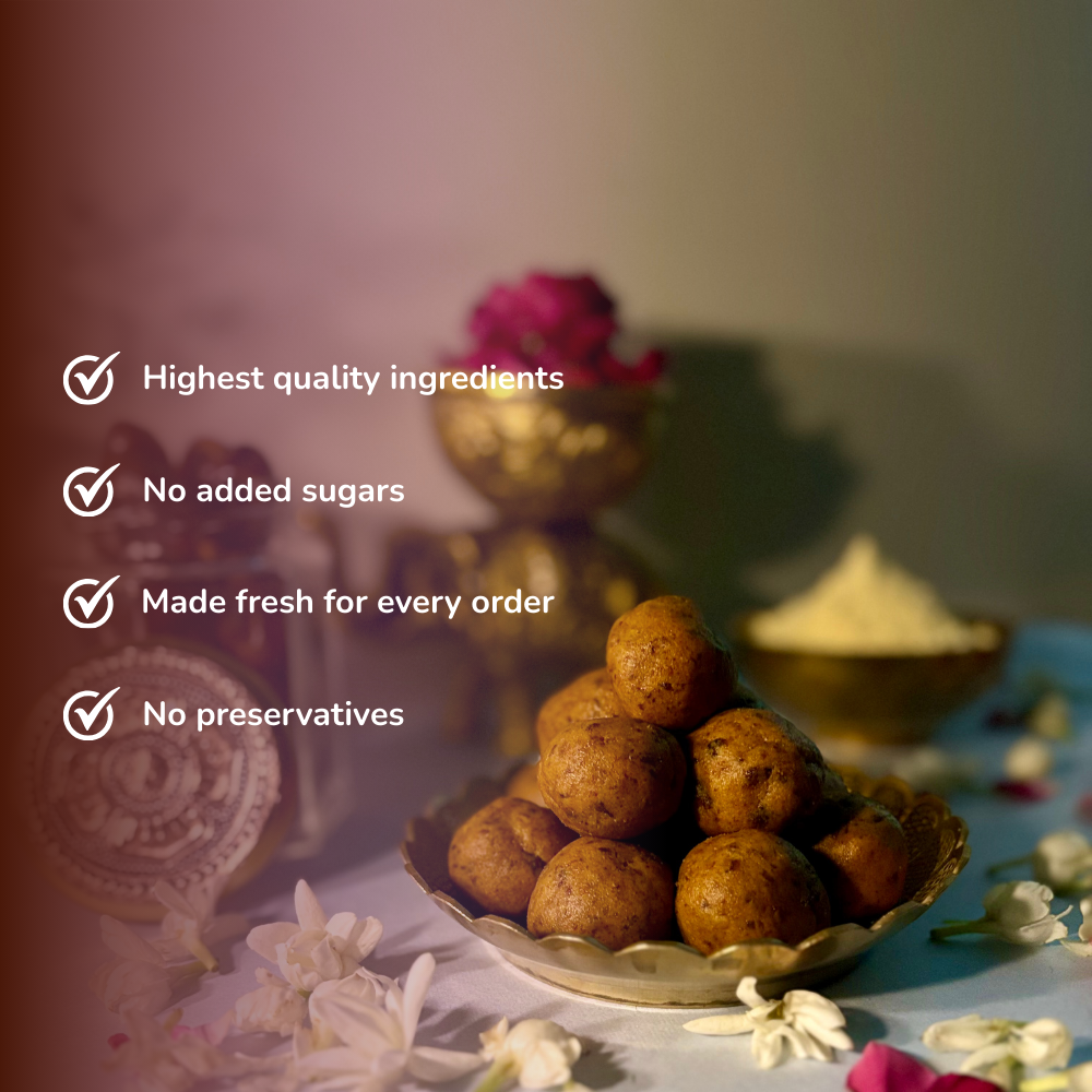 Guilt-free besan laddu