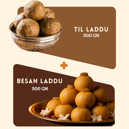Laddu Lover's Bundle — besan laddu and til laddu gift combo, Kaashi Foods