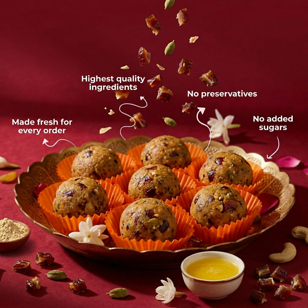 Guilt-free besan laddu